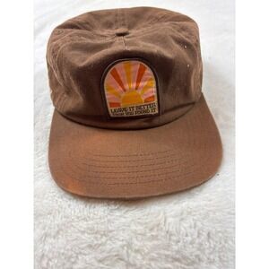 Parks Project Leave It Better Than You Found It Brown Strapback Hat Sun Patch